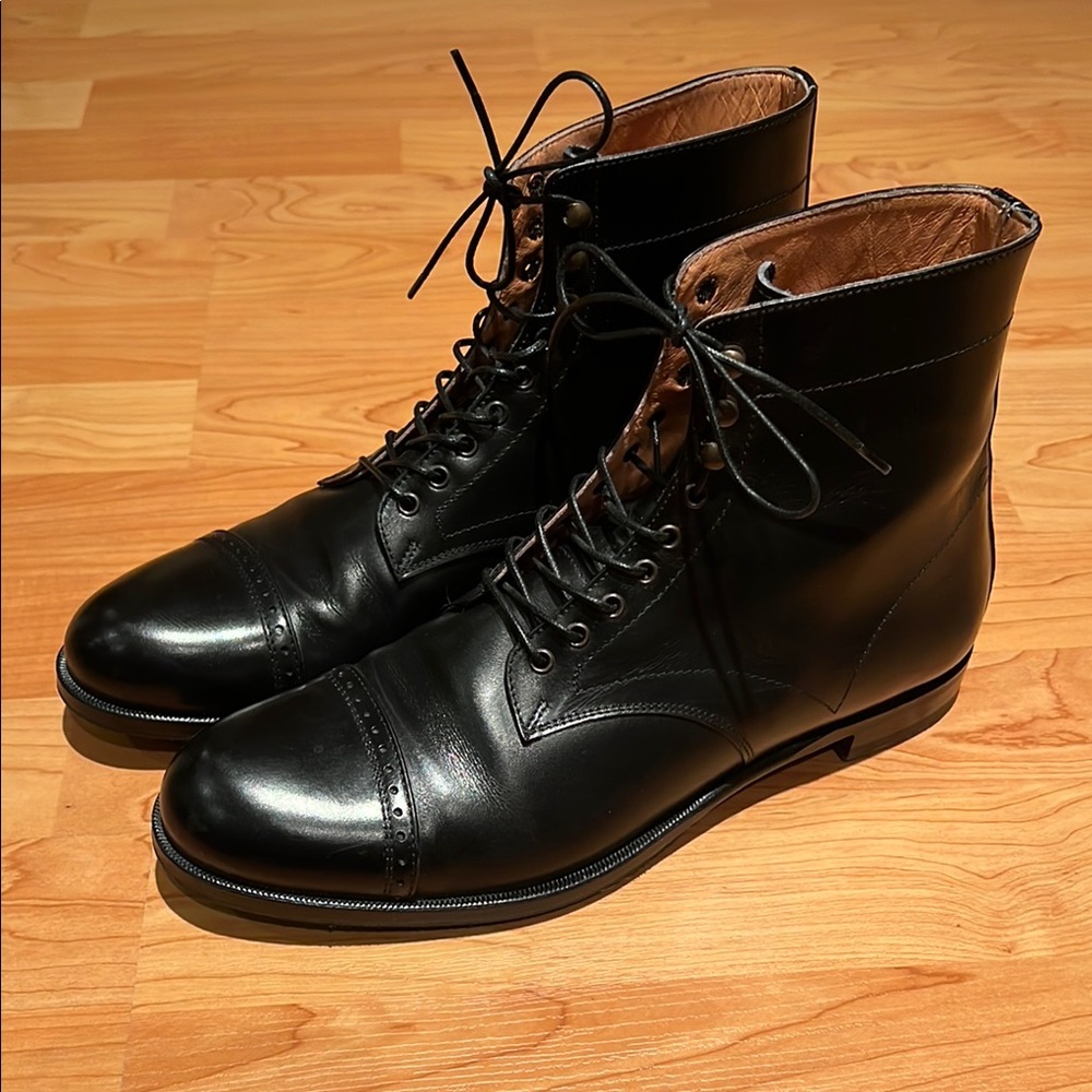 Vintage Vero Cuoio Lace Up Ankle Boots